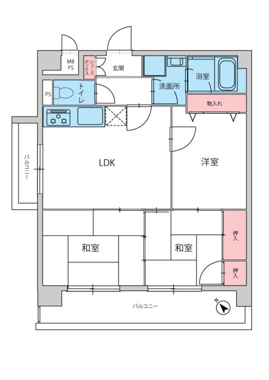																物件間取り図									