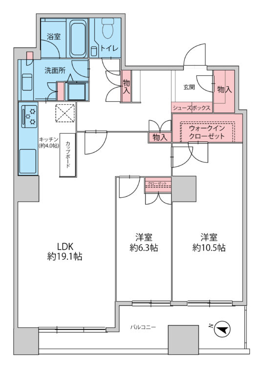 																物件間取り図									