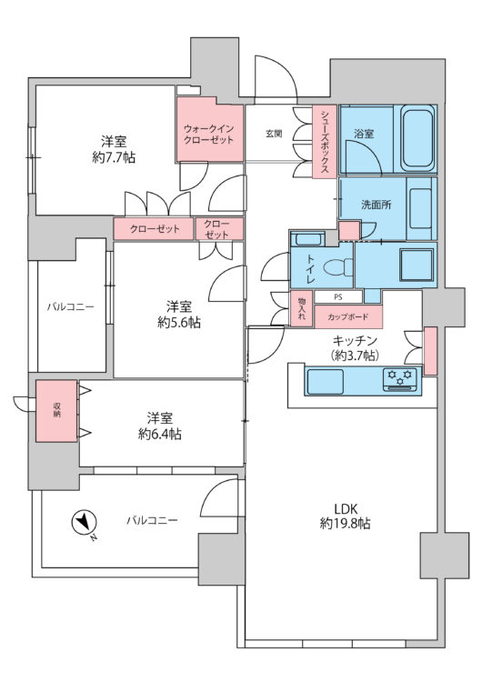 																物件間取り図									