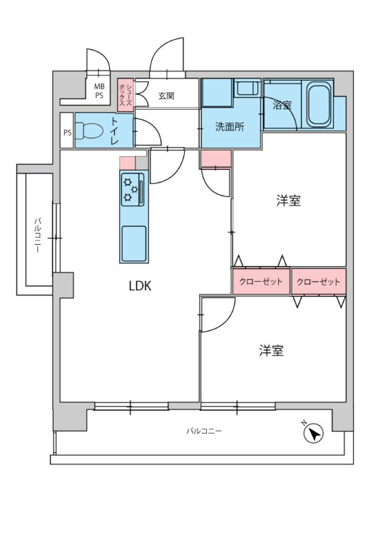 																物件間取り図									