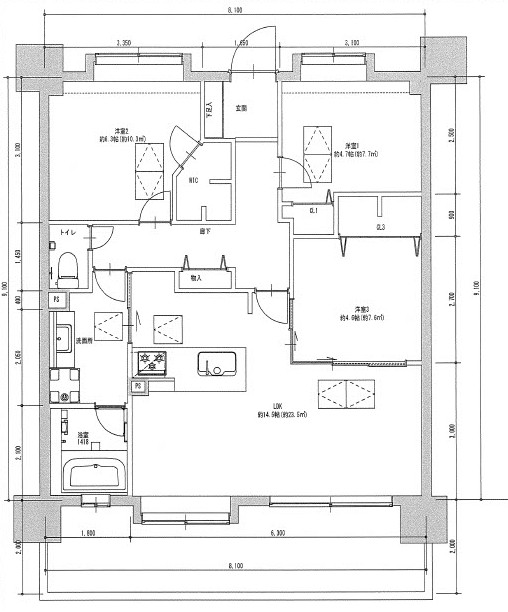 																物件間取り図									