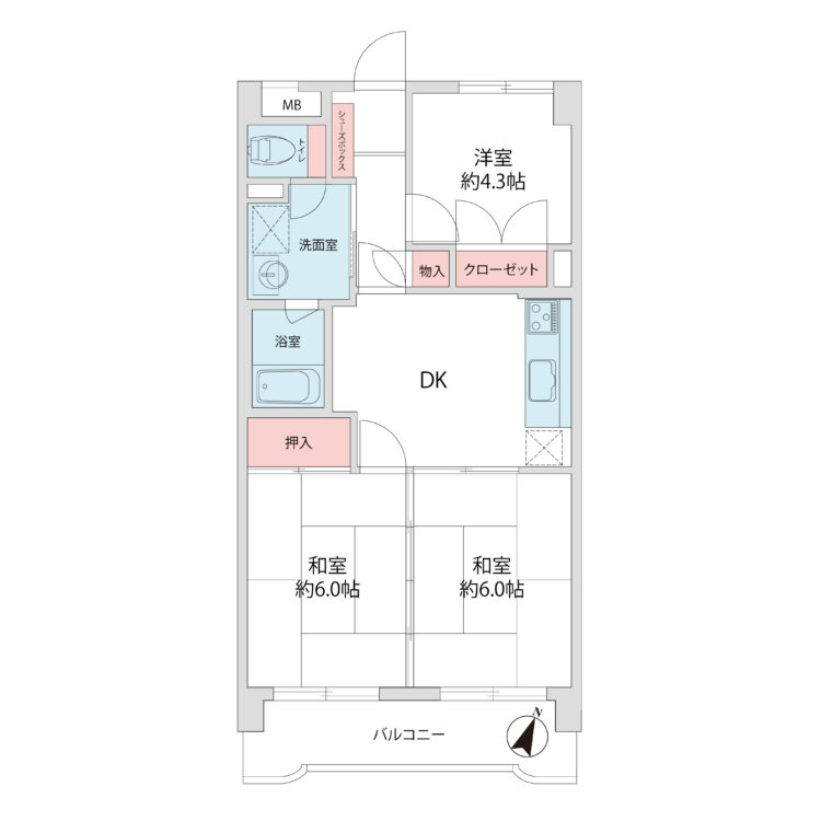 																物件間取り図									