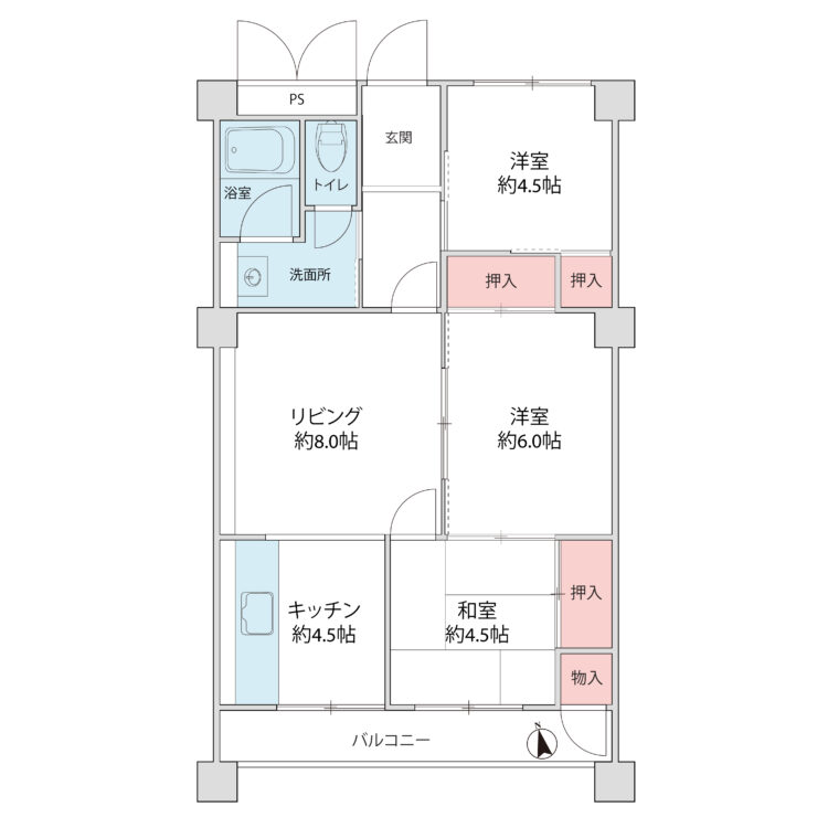 																物件間取り図									