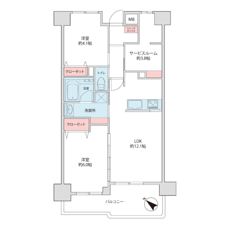 																物件間取り図									